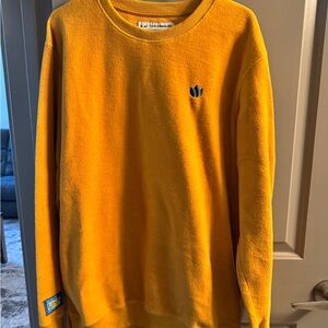 Dutch Bros Yellow Crewneck Sweater Vibrant Knit